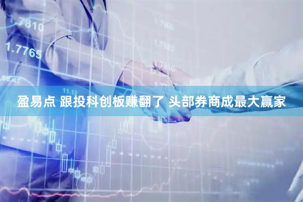 盈易点 跟投科创板赚翻了 头部券商成最大赢家